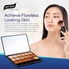 Graftobian HD High-Definition Super Palette - Foundation Palette W/Makeup Sponge, Professional Face Cream Palette, Contour & Coverage Face Makeup, Artist Kit Addition, Warm
