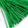 The Crafts Outlet Chenille Sparkly Stems, Pipe Cleaner, 12-in (30-cm), 1000-pc, Light Green