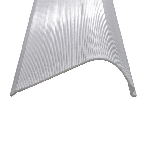 Beam Lighting Under Cabinet Light Cover Replacement | White Ribbed Acrylic Diffuser (Curved, 21")