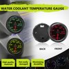 7 Color Water Temp Gauge, 100-300 F Water Coolant Temperature Gauge Kit 2-1/16" 52mm LED Backlight - Black Dial - Clear Lens - Monitoring and Displaying The Coolant Temperature in The Radiator System