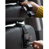 Heroway Magic Headrest Hooks for Car, Purse Hanger Headrest Hook Holder for Car Seat Organizer Behind Over The Seat Hook Hang Purse or Bags, Black, 4Pack