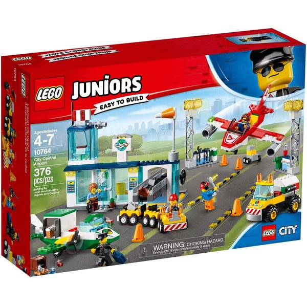 LEGO Juniors City Central Airport 10764 Building Kit (376 Pieces)
