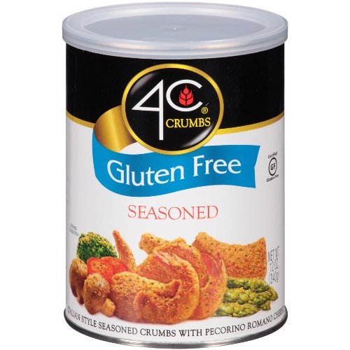 4C Premium Gluten Free Bread Crumbs, Seasoned, Gluten-Free Flavorful Crispy Crunchy, Value Pack (Gluten Free - Seasoned, 12 Ounce (Pack of 1))