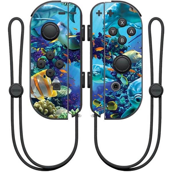 MightySkins Skin Compatible with Nintendo Joy-Con Controller – Ocean Friends | Protective, Durable, and Unique Vinyl Decal wrap Cover | Easy to Apply, Remove, and Change Styles | Made in The USA