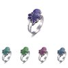 LiHan1028 10 Pieces of Mixed Pattern Adjustable Mood Rings for Girls and Boys, Mixed Color Changing Mood Rings for Halloween Costume Props, Birthday Party Favors and Fift Bag Fillers