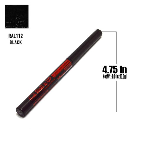 Jcat Beauty RAL112 Black Auto Roll it Up Lip Liner Lipliner Pencil + Free Zipbag