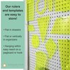 Acrylic Quilting Ruler, 2.5 inch x 8 inch | Small Ruler for Sewing, Measuring and Cutting Quilt Fabric | Straight Edge Tool for Jelly Rolls, Mini Charm Pack Quilts, and DIY Craft Projects, Green