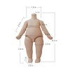YMY Big pear-Shaped Doll Body Small 1/6 Size S-Hook for BJD ob Joint Doll Toys Movable Cute Body Hand Set Doll Accessories (Light Tan)