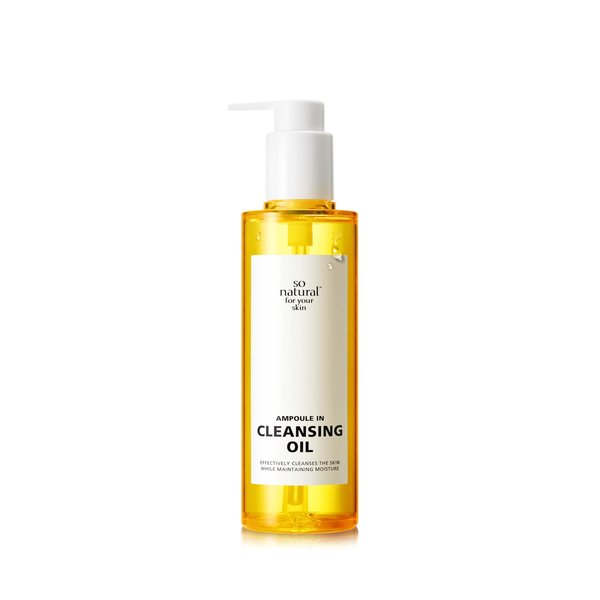 [So'natural Powder4room] Ampoule In Cleansing Oil 6.76 fl.oz (200ml) | A Non-drying Vegan Cleansing Oil | Korean Cleansing Oil | Korean Oil Cleanser | Deep Cleansing Oil | Pore Cleasing Oil