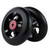 Z-FIRST 2pcs Replacement 100mm Pro Scooter Wheel with ABEC 9 Bearings Fit for MGP/Razor/Lucky Pro Scooters (Black)