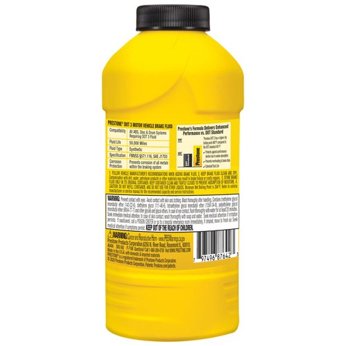 Prestone AS400 DOT 3 Synthetic Brake Fluid - 12 oz.