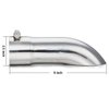 LCGP 2.5 Inch Inlet Turn Down Exhaust Tip, 2 1/2 Inch Inside Diameter Inlet, 9’’ Length Stainless Steel Turndown Exhaust Pipe