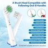 Compitable with Oral B Replacement Brush Heads for Electric Toothbrush Heads Replacement Ultra Soft Bristle for Sensitive Gum Care Toothbrush Heads