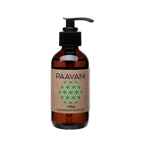 PAAVANI Ayurveda - Vata Body Oil - For Dry Skin - Nourishing Oil - Abhyanga Body Oil - 8 oz