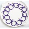Elastic Hair Ties Elastics,Stretch Rubber Bands,Pack of 12,Women Elastic Knotted Hair Rope Ponytail Holders for Women Girls(Purple)