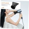 Beaupretty Plastic Hair Dryer Diffuser Plastic Hair Dryer Nozzle Replacement Universal Blow Dryer Diffuser Attachment for Concentrated Hair Drying Black