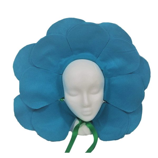 Aqua Blue Flower Costume Headpiece