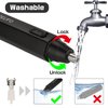 DELIFO Nose Hair Trimmer, Painless Ear and Nose Hair Trimmer for Men Women Cordless Waterproof Nose Hair Remover Dual Edge Blades Easy Cleansing Eyebrow Trimming Tool