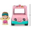 Fisher-Price Little People Toddler Toys Ice Cream Truck Push-Along Vehicle & Figure for Pretend Play Preschool Kids Ages 1+ Years
