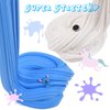 2 Pack Butter Slime Kit Soft Cotton Putty DIY Sludge Toys for Girls Boys Blue White Premade Butter Slime for Kids Party Favors(100ML Each*2)