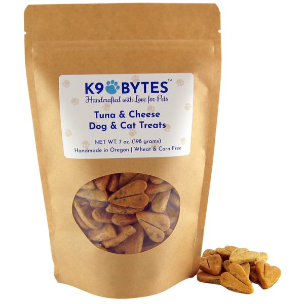 K9 Bytes Tuna & Cheese Dog and Cat Treats (Tuna & Cheese)