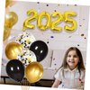 2025 Balloons Happy New Years Decorations, New Years Eve Party Supplies, 40 and 12 Inch Balloons Class of 2025 Decorations Senior 2025 Decorations, Suitable for NYE Graduation