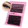 Fluffy Volume Lash Clusters DIY Lash Extensions 10-20MM Cluster Eyelashes 144pcs Wispy Individual Lashes Eyelash Extensions DIY at Home by ALICE