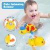 Cuterabit Bath Toys Fishing Games, Wind up Swimming Turtle and Duck, Bath Toys for Toddlers 1-3, Bathroom Toys, Pool Toys, Water Toys for Baby Kids Infant Boys Girls