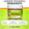 Uncle Harry's Spearmint Remineralizing Toothpaste | Natural Whitening Toothpaste Freshens Breath & Promotes Enamel | Vegan Fluoride Free Toothpaste