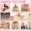 Tigeen 30 Pcs Hair Extension Tools Kit 1 Plier 2500 Silicone Lined Micro Rings 5 Rolls Sewing Thread 10 C/J/I Needle 1 Threader 1 Crochet Hook 1 Comb 200 Rubber Bands and 5 Hair Clips for Hair Styling