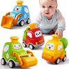 JUKUDAHU Press Engineering Car Toy for Tollders Age 1 2 3 4 5 6 Years Old - Toy Figure Car, Construction Cars Toys Small, Push Go Friction Car for 6 9 12 18 Months, Toddler Gift for Infant Toddlers