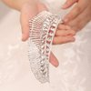 JWICOS Silver Tiara Queen Crown for Women Bridal Wedding Tiara and Crown for Brides Crystal Princess Tiara for Girls Rhinestone Tiara Hair Accessories for Birthday Pageant Prom (Silver)