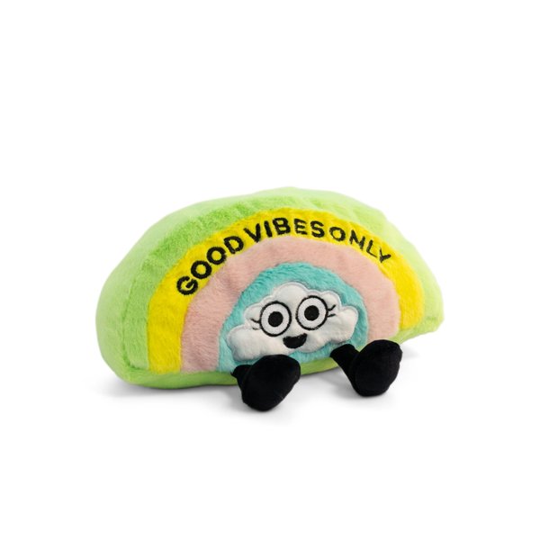 Rainbow Meme Plushie - Funny Pun Meme Gag Gift, White Elephant, Stuffer Present, Great for Emotional Support, Fun Desk Accessory, Kids, Teens, Adults