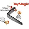 RayMagic Steel Pneumatic Tool Rafter Hook Hanger, Lightweight, Durable,Reusable Metal Organaizer Adjustable Easy Install Hooks With 1/4" Air Tool Swivel Fitting, for Air Nailer, 1-Piece Brass Fitting