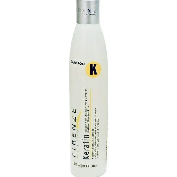 Firenze Professional Keratin Shampoo with Strengthening Complex10.1 Fl oz /300ml - Free Lip Gloss 10ml