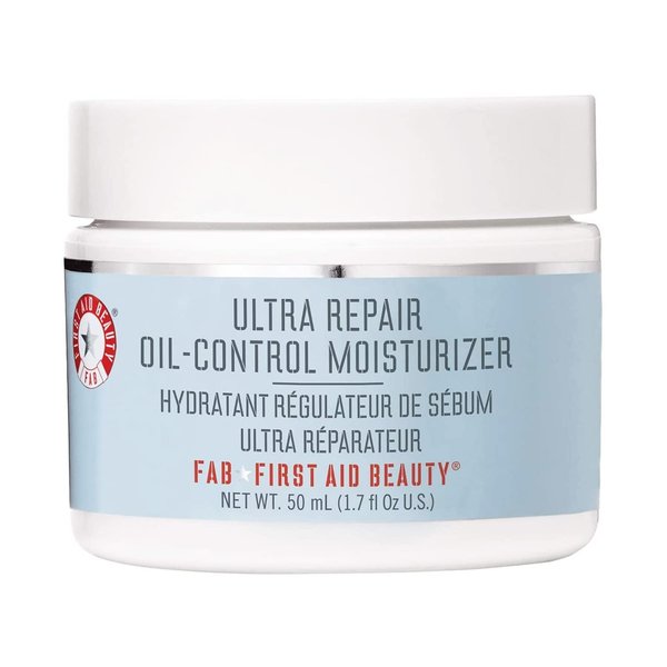 First Aid Beauty Ultra Repair Oil Control Moisturizer – Oil-Free, Lightweight Mattifying Cream – 1.7 oz.