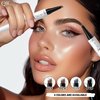 Eyebrow Pencil 4 Fork tip Design Stereoscopic Eye Makeup Eyebrow Makeup, Long Lasting, Waterproof and Smudge-proof Eyebrow Pen Dark Brown