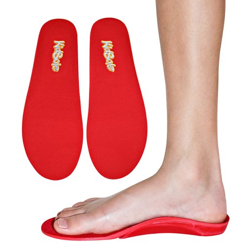 Red Orthotic Sports Insole by KidSole - Lightweight Soft & Sturdy Orthotic Technology for Active Children with Flat Feet and Other Arch Support Problems (US Kids Sizes 2-3.5 (22 CM))