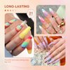 SAVILAND 6-in-1 Nail Glue Gel with Mini Nail Lamp x Nail Dehydrator and Primer 15ml - Super Strong U V Extension Adhesive Gel x Nail Glue for Press On Nails Polish Blooming Acrylic Nail Art Kit DIY