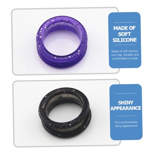 Beatifufu 16pcs Scissors Ring Rings Barber Clippers Barber Scissors Shears Thumb Grips Ring Scissor Finger Inserts Shear Finger Ring Silicone Ring for Pet Shears Silicone Ring for Scissor