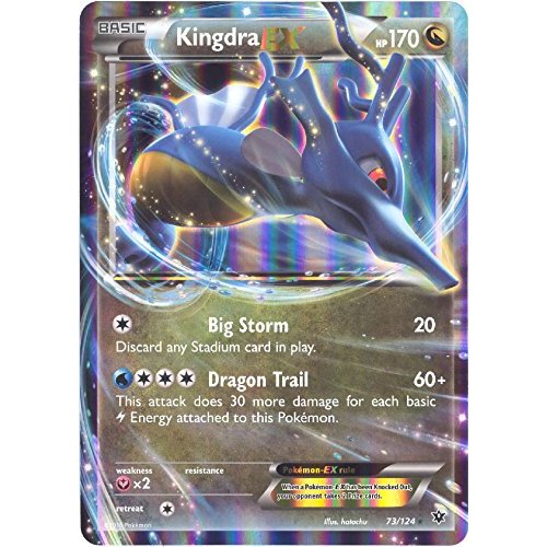 Pokemon KIngdra EX 73/124 Jumbo Fates Collide Promo Pokemon Cards