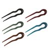Minkissy 5pcs French Hair Fork Celluloid Chignon Hair Pins Hair Updo U-Shaped Hairpins Braid Twist Bobby Pins for Buns