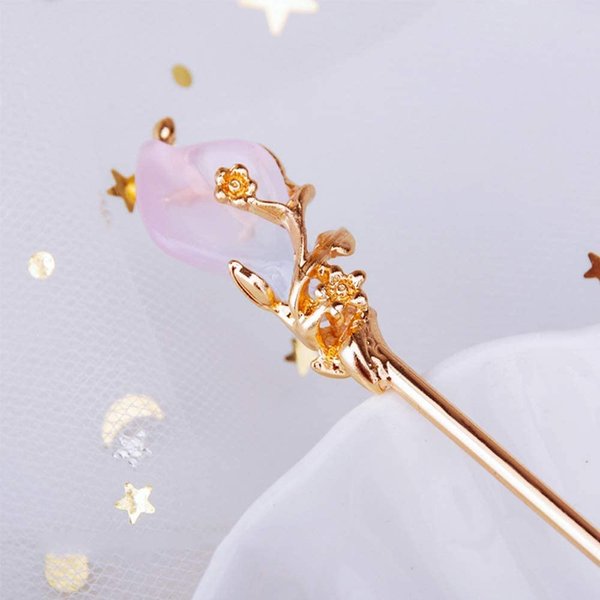 Gold Traditional Hair Sticks, Metal White Rhinestone Hair Fork Hair Chopsticks, Vintage Rhinestone Metal Hair Chopsticks, Jewelry Hair Clip Hair Pins, Hair Styling Pins, Hair Accessories