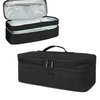 BOHEMIABY Double Layer Hair Tools Travel Bag, Shak Flestyle Carrying Case, Dysoon Hair Dryer Case, Dustproof Compatible Hair Straightening Iron、Curling Iron、 Hot Air Brush Black Case