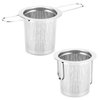 2Pack Tea Strainer, Stainless Steel Tea Infuser Basket Sitting in Mugs, Evmliy Tea Infusers for Loose Tea, Fine Mesh Tea Diffuser Long-Handled Tea Strainers Filters, Tea Steeper for Leaf (2Pack)