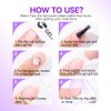 Gelike EC Solid Nail Glue Gel 15ml with Remover 60ml, Nail Glue Kit for Press on Tips…