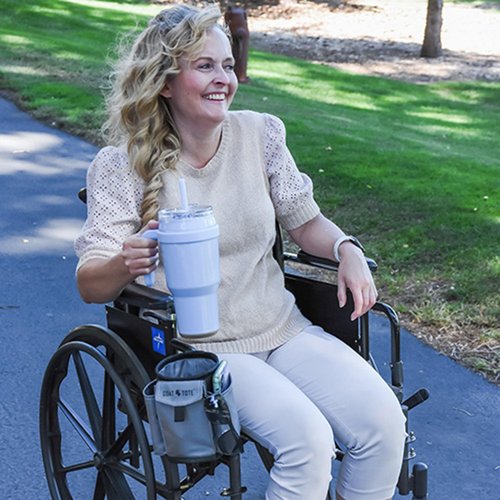 Easy To Use Products Goat Tote Mobility Tote Bag and Cup Holder for Rollator/Walker/Wheelchair 765
