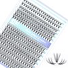 IECILI Lash Clusters Individual Lashes - 280pcs 20D Cluster lashes for DIY Lash Extensions -Super Thin & Soft Eyelashes 8-14mm C Curl Cluster Eyelash Extensions for Natural Wispy Look