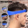 FOWSRHRG Adjustable Hair Trimming Guide, Neckline Shaving Template and Professional Hair Cutting Cape DIY Beard Shaper Inbuilt Comb's Template Haircutting System (1PCS Blue Neckline Shaving Template)