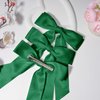 3Pcs Army Green Hair Bows for Women Double-Layer Long Tail Bow Hair Clip Hair Ribbon Ponytail Holder Hair Accessories for Girls Toddlers